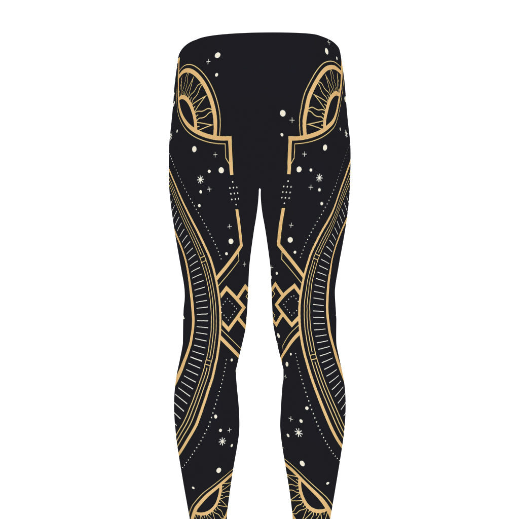 Vintage Gemini Zodiac Sign Print Men's leggings