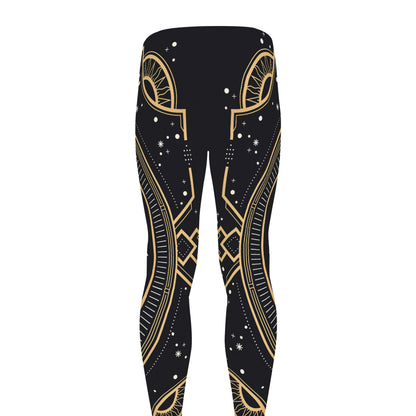 Vintage Gemini Zodiac Sign Print Men's leggings