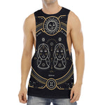 Vintage Gemini Zodiac Sign Print Men's Muscle Tank Top