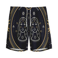 Vintage Gemini Zodiac Sign Print Men's Athletic Shorts