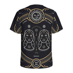 Vintage Gemini Zodiac Sign Print Men's Sports T-Shirt