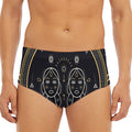 Vintage Gemini Zodiac Sign Print Men's Triangle Swim Briefs
