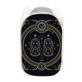 Vintage Gemini Zodiac Sign Print Mesh Laundry Hamper