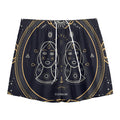 Vintage Gemini Zodiac Sign Print Mesh Shorts
