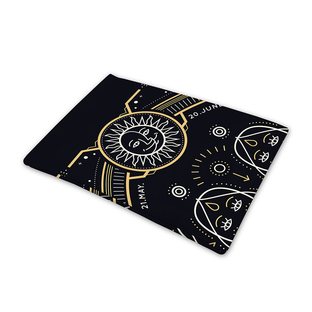 Vintage Gemini Zodiac Sign Print Pet Cooling Mat Cover