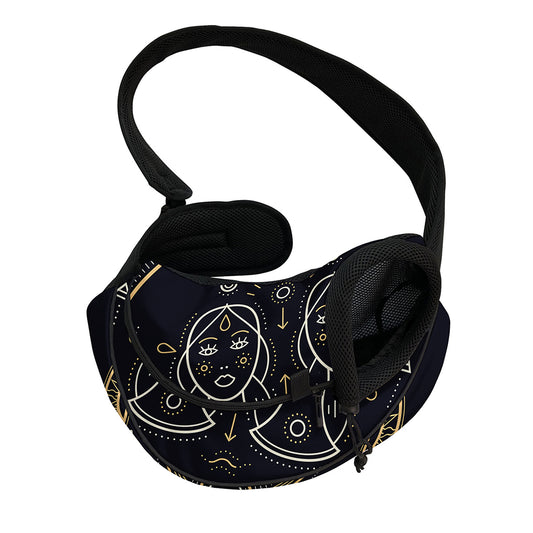 Vintage Gemini Zodiac Sign Print Pet Sling Carrier