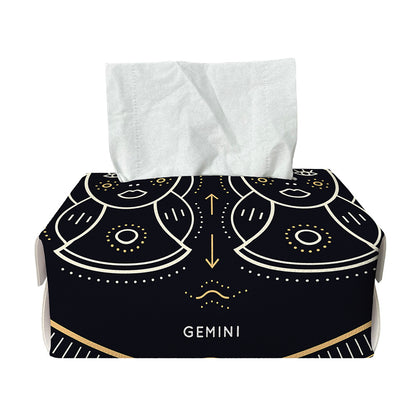 Vintage Gemini Zodiac Sign Print Rectangle Tissue Box Cover