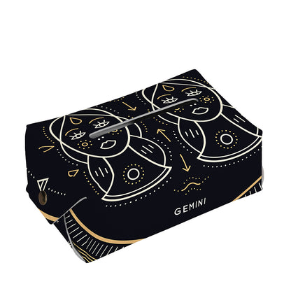 Vintage Gemini Zodiac Sign Print Rectangle Tissue Box Cover