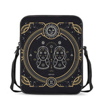 Vintage Gemini Zodiac Sign Print Rectangular Crossbody Bag