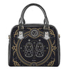 Vintage Gemini Zodiac Sign Print Shoulder Handbag