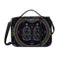 Vintage Gemini Zodiac Sign Print Shoulder Strap Bible Bag