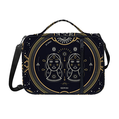 Vintage Gemini Zodiac Sign Print Shoulder Strap Bible Bag