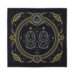 Vintage Gemini Zodiac Sign Print Silk Bandana