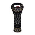 Vintage Gemini Zodiac Sign Print Single Neoprene Wine Tote