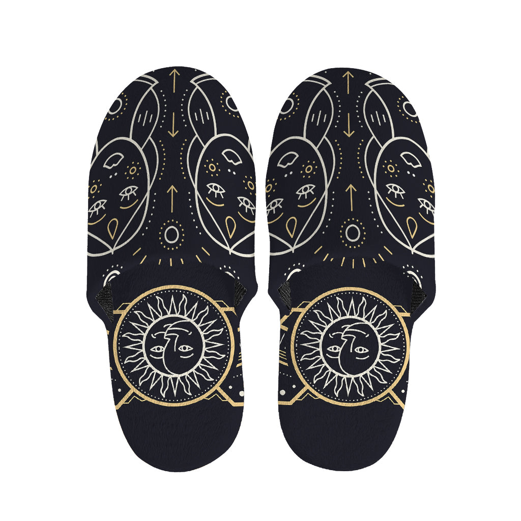 Vintage Gemini Zodiac Sign Print Slippers