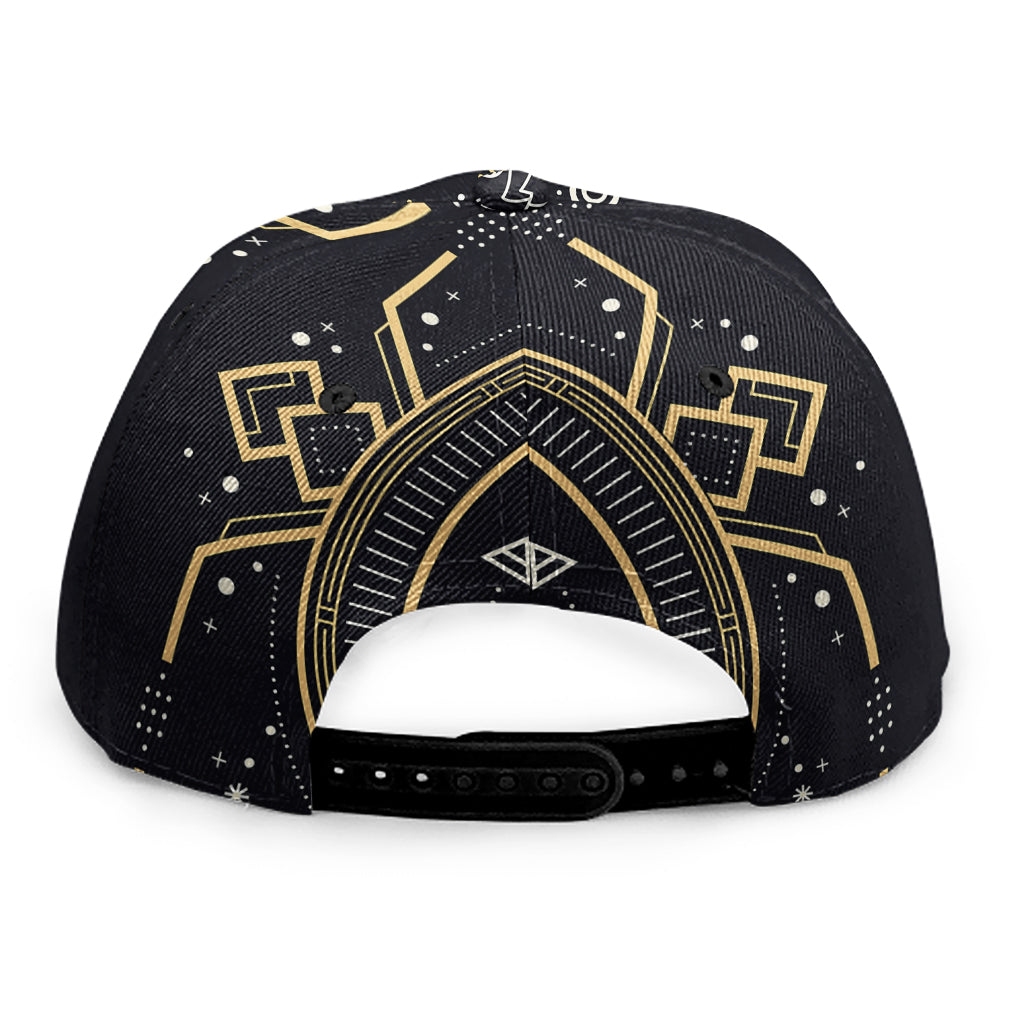 Vintage Gemini Zodiac Sign Print Snapback Cap