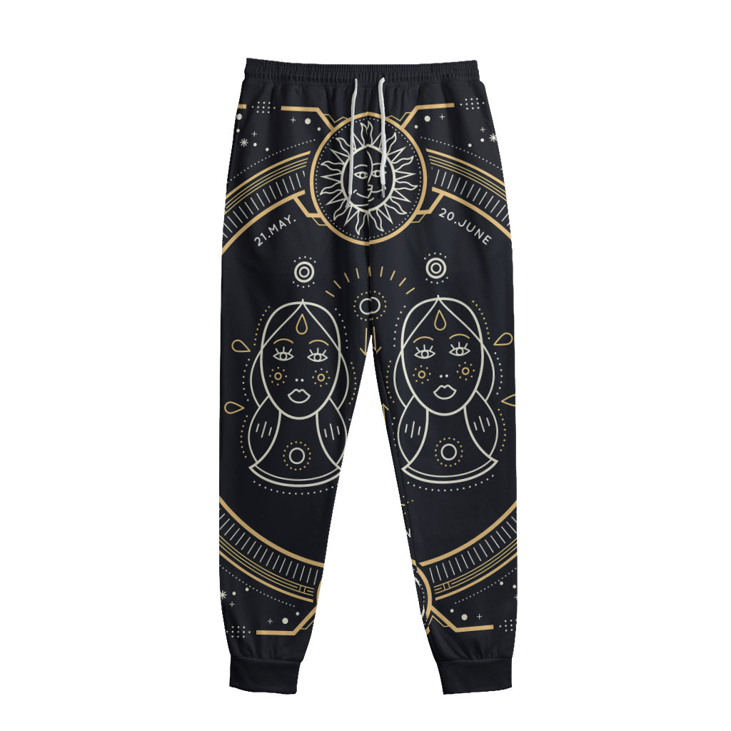 Vintage Gemini Zodiac Sign Print Sweatpants