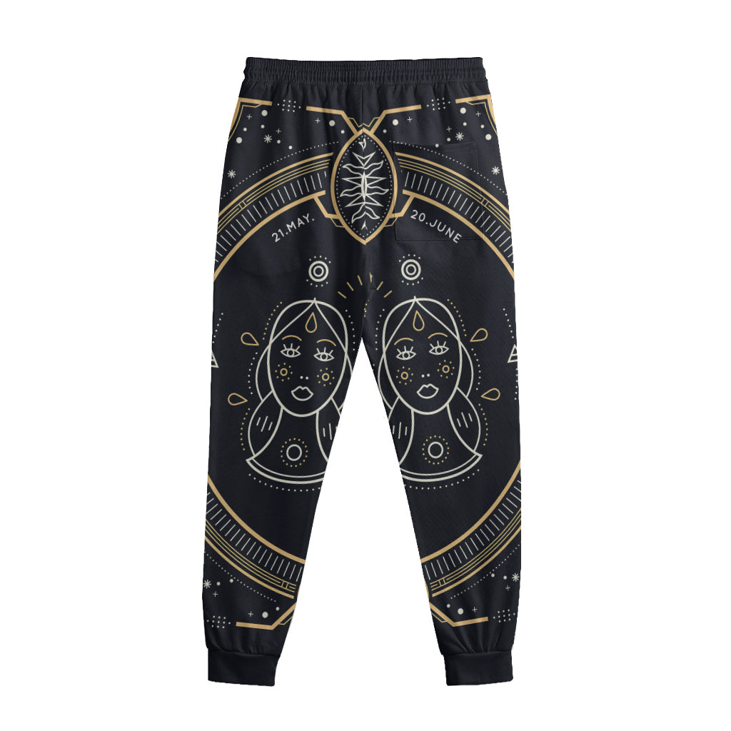 Vintage Gemini Zodiac Sign Print Sweatpants