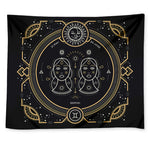 Vintage Gemini Zodiac Sign Print Tapestry