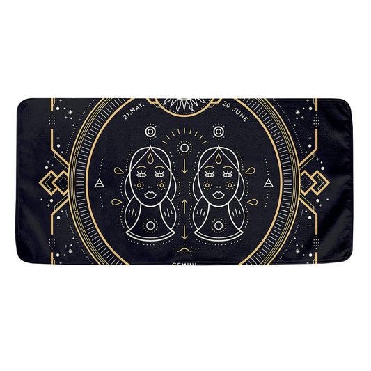 Vintage Gemini Zodiac Sign Print Towel