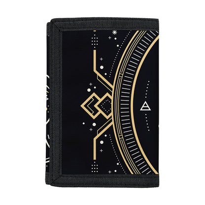 Vintage Gemini Zodiac Sign Print Trifold Wallet