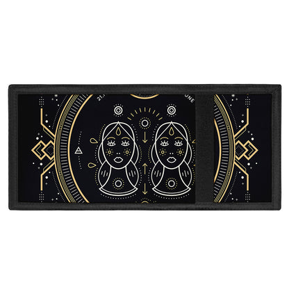 Vintage Gemini Zodiac Sign Print Trifold Wallet