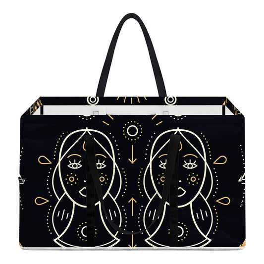 Vintage Gemini Zodiac Sign Print Utility Tote Bag
