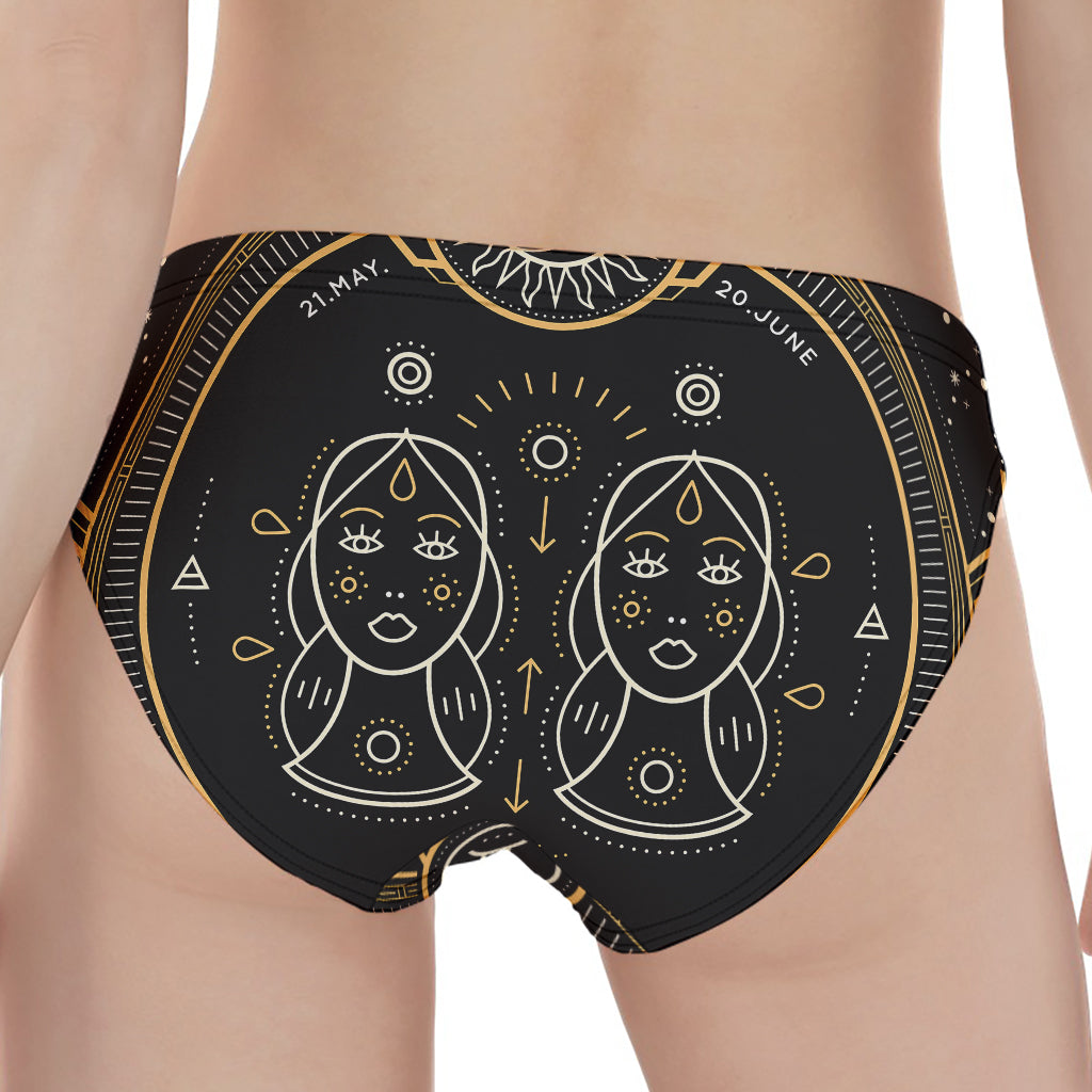 Vintage Gemini Zodiac Sign Print Women's Panties