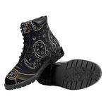 Vintage Gemini Zodiac Sign Print Work Boots
