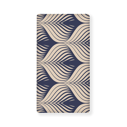 Vintage Geometric Leaf Pattern Print Baby Crib Sheet