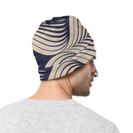 Vintage Geometric Leaf Pattern Print Beanie