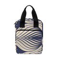 Vintage Geometric Leaf Pattern Print Bible Tote Bag