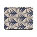 Vintage Geometric Leaf Pattern Print Bifold Wallet