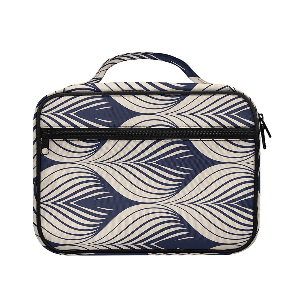 Vintage Geometric Leaf Pattern Print Briefcase Bible Bag