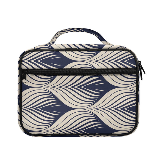 Vintage Geometric Leaf Pattern Print Briefcase Bible Bag