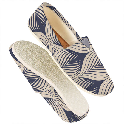 Vintage Geometric Leaf Pattern Print Casual Shoes
