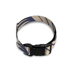 Vintage Geometric Leaf Pattern Print Dog Collar