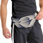 Vintage Geometric Leaf Pattern Print Fanny Pack