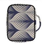 Vintage Geometric Leaf Pattern Print Front Pocket Bible Bag