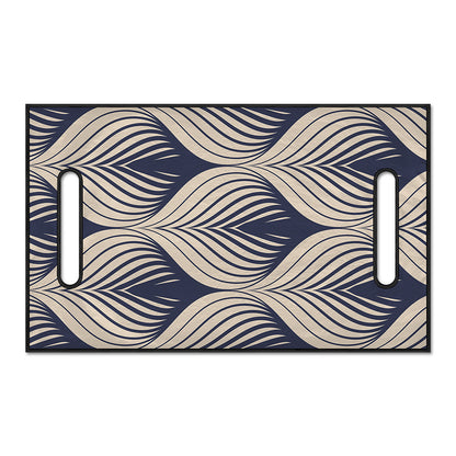 Vintage Geometric Leaf Pattern Print Golf Cart Seat Cover