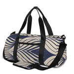 Vintage Geometric Leaf Pattern Print Gym Bag