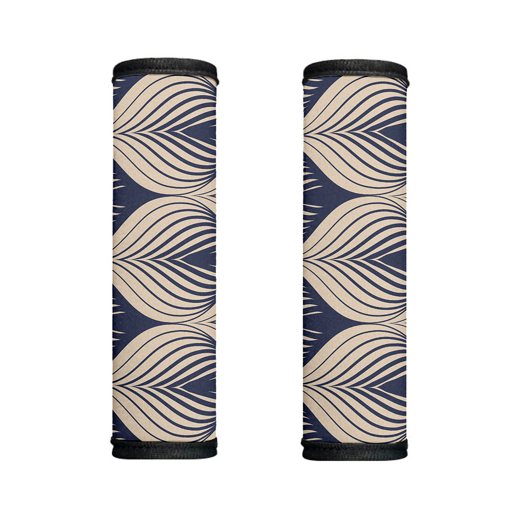 Vintage Geometric Leaf Pattern Print Handle Covers