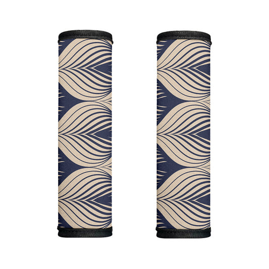 Vintage Geometric Leaf Pattern Print Handle Covers
