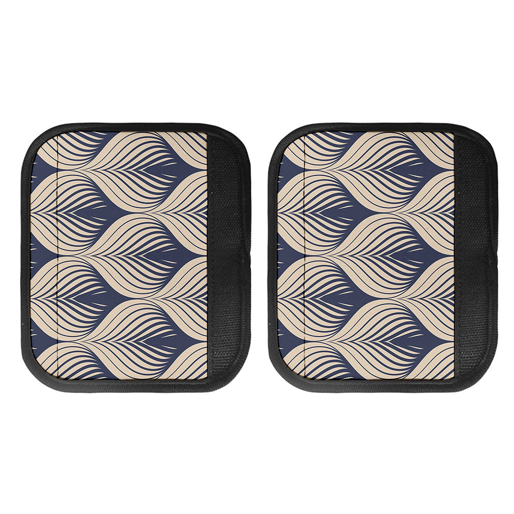 Vintage Geometric Leaf Pattern Print Handle Covers
