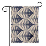 Vintage Geometric Leaf Pattern Print House Flag