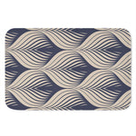 Vintage Geometric Leaf Pattern Print Indoor Door Mat