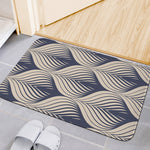 Vintage Geometric Leaf Pattern Print Indoor Door Mat