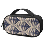 Vintage Geometric Leaf Pattern Print Insulin Cooler Travel Case