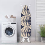 Vintage Geometric Leaf Pattern Print Ironing Board Cover