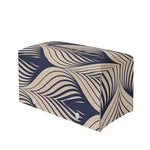 Vintage Geometric Leaf Pattern Print Leather Tissue Box Cover